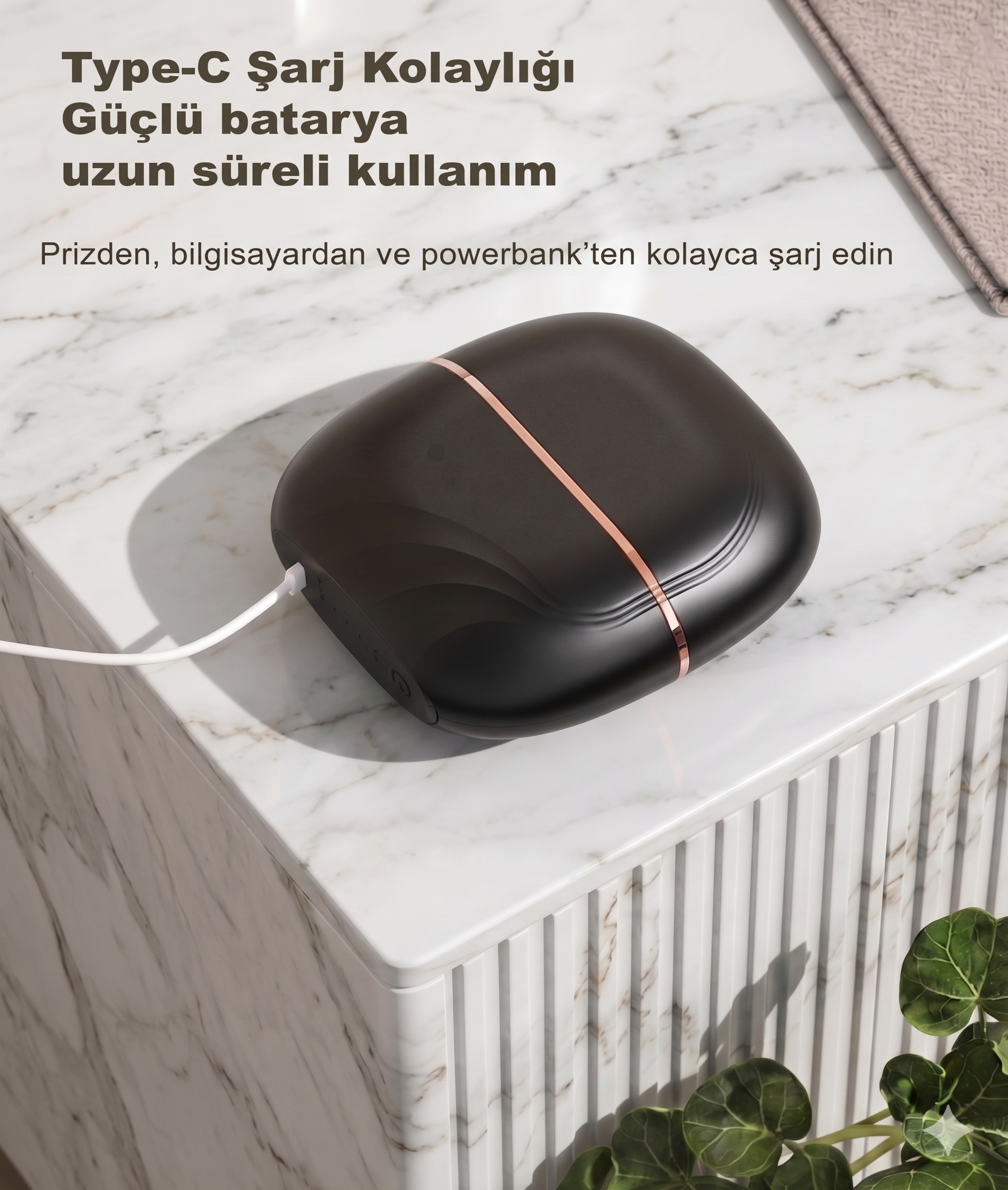 Düzleştirici Kompakt Tarak | Siyah