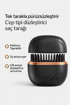 Düzleştirici Kompakt Tarak | Siyah